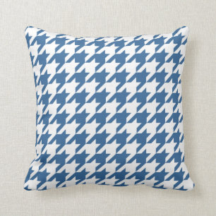 Coussin Azure Elegant Houndstooth