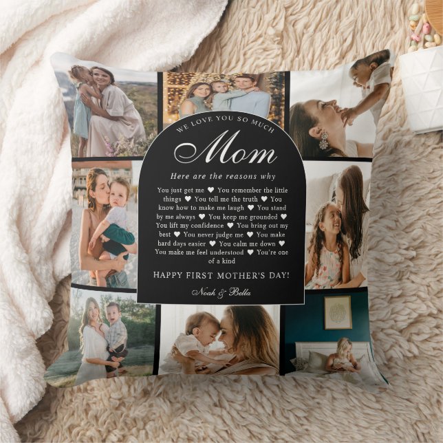 Coussin B & W Raisons pour lesquelles nous vous aimons Mam (Couverture)