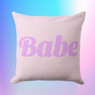 Coussin BABE Statement Throw Pillow – Bold, Cozy & Confide