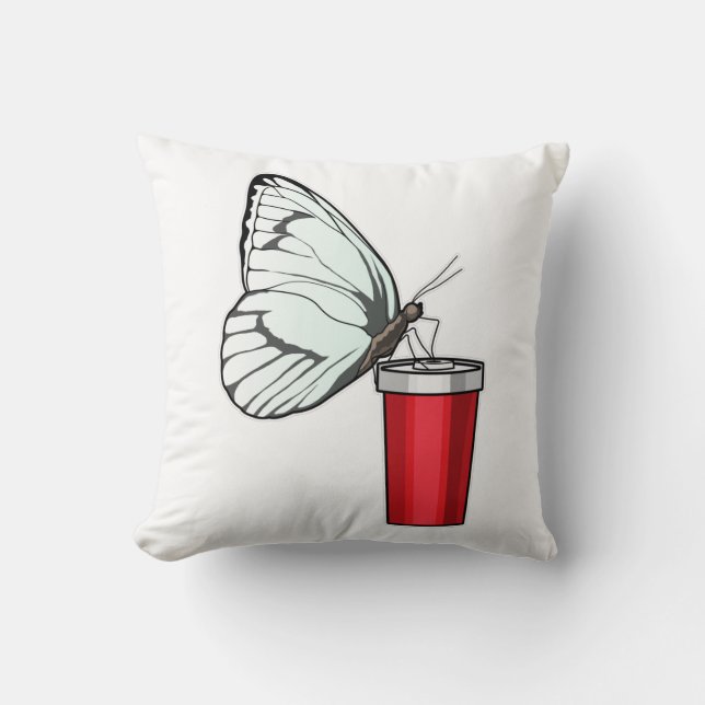 Coussin Babfly Drinking (Recto)