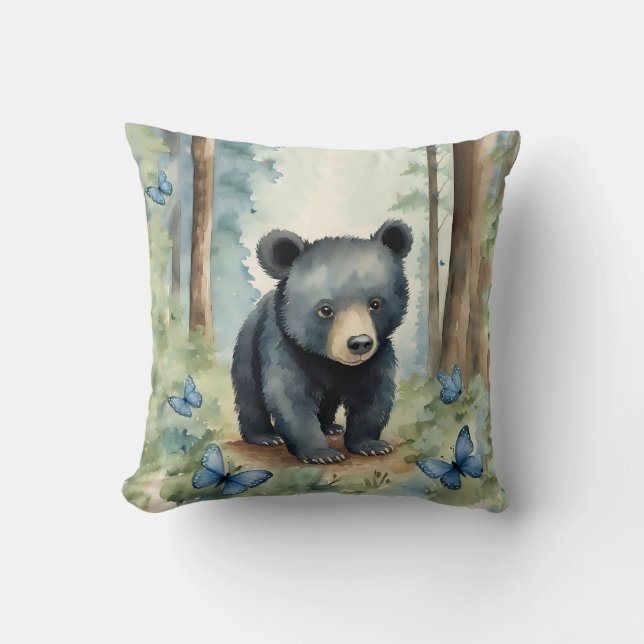 Coussin Baby Black Bear Boys (Recto)