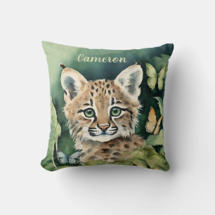 Coussin Baby Bobcat Genre Neutre Personnalisé
