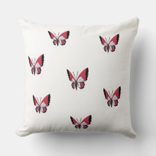 Coussin baby cushion with butterfly.
