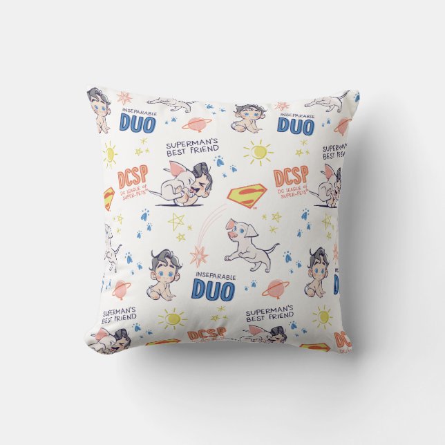 Coussin Baby Krypto & Superman Motif (Recto)