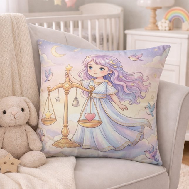 Coussin Baby Libra Zodiac Nursery (Créateur téléchargé)