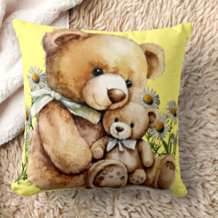 Coussin Baby Nursery Toddler Teddy Bear Parent Yellow