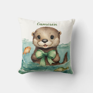 Coussin Baby Otter Personnalisé Sexe Neutre