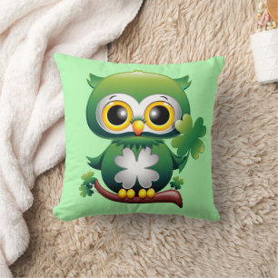 Coussin Baby Owl St Patrick Paddy Cartoon