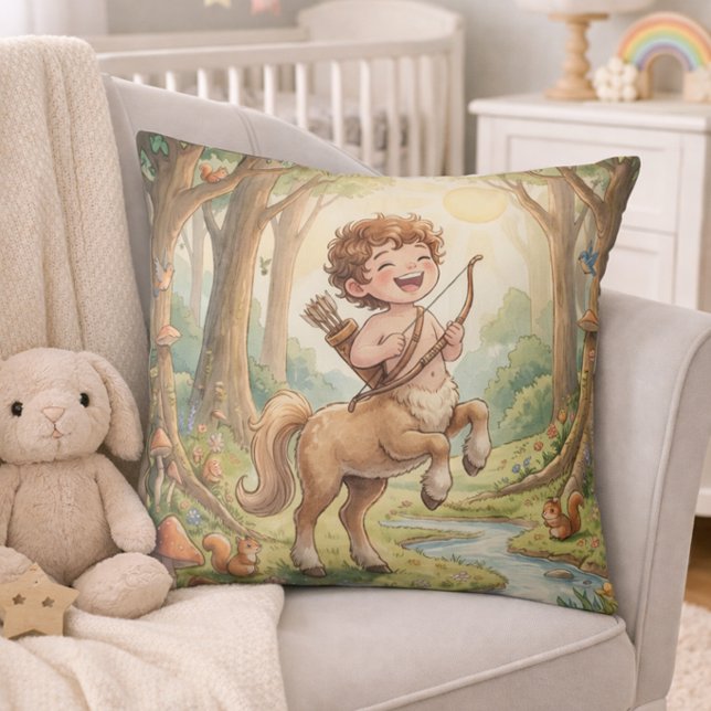 Coussin Baby Sagittarius Zodiac Nursery Kids (Créateur téléchargé)