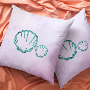 Coussin Baby shower coquillages