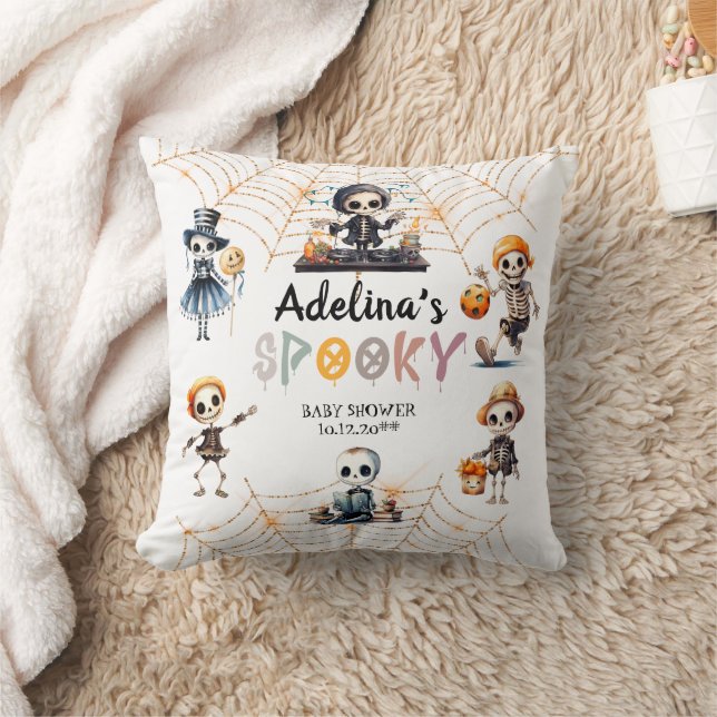 Coussin Baby shower Costume Halloween Boo Skeletons Éffray (Couverture)