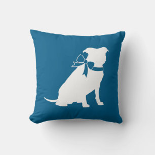 Coussin Baby shower de chien taureau Pit