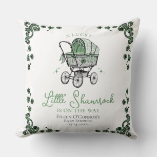 Coussin Baby Shower du Petit Trèfle Chanceux