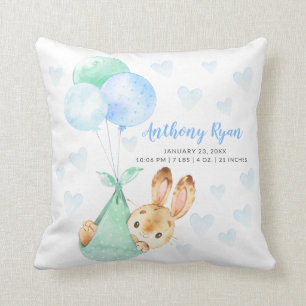 Coussin Baby shower lapin de livraison spéciale