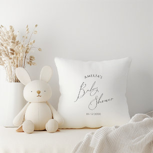 Coussin Baby shower neutre Whimsical