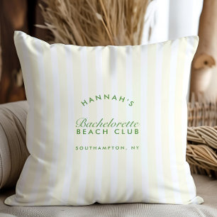 Coussin Bachelorette moderne Vintage verte et jaune