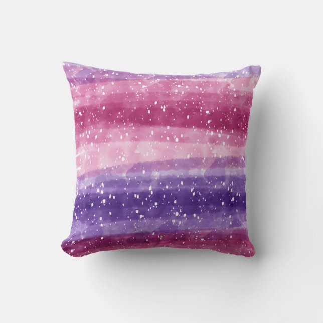 Coussin Backled de Purple and Pink (Recto)