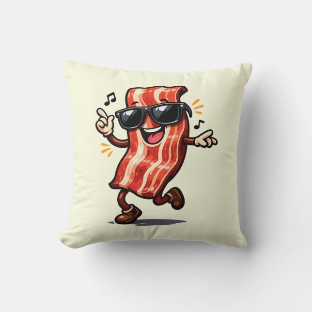 Coussin Bacon dansant (Recto)