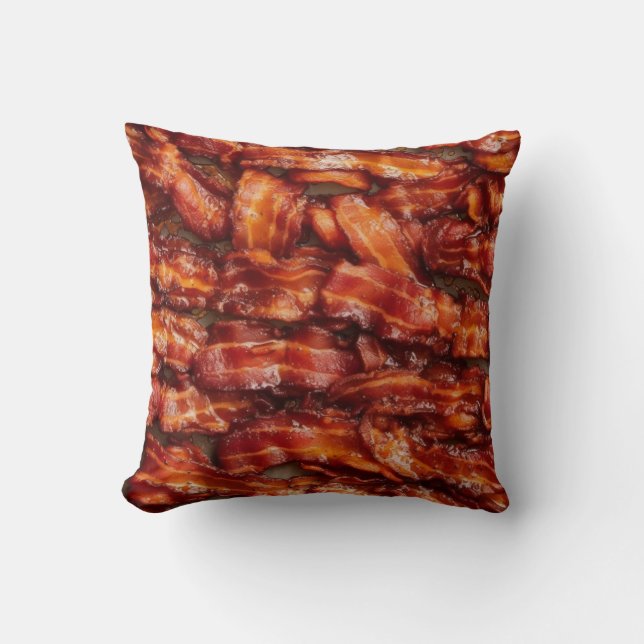 Coussin Bacon frit. Série de petits déjeuners (Recto)
