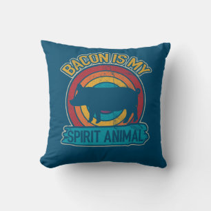 Coussin Bacon Is My Spirit Animal Bacon Lover Grilling
