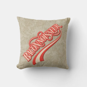 Coussin Bactonnoisseur (amoureux du bacon) lance l'oreille
