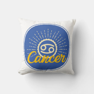 Coussin Badge de signe du cancer