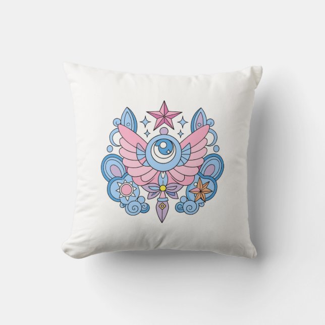 Coussin Bagette magique. Style Anime (Recto)