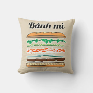 Coussin Baguette vietnamienne de pain français de sandwich