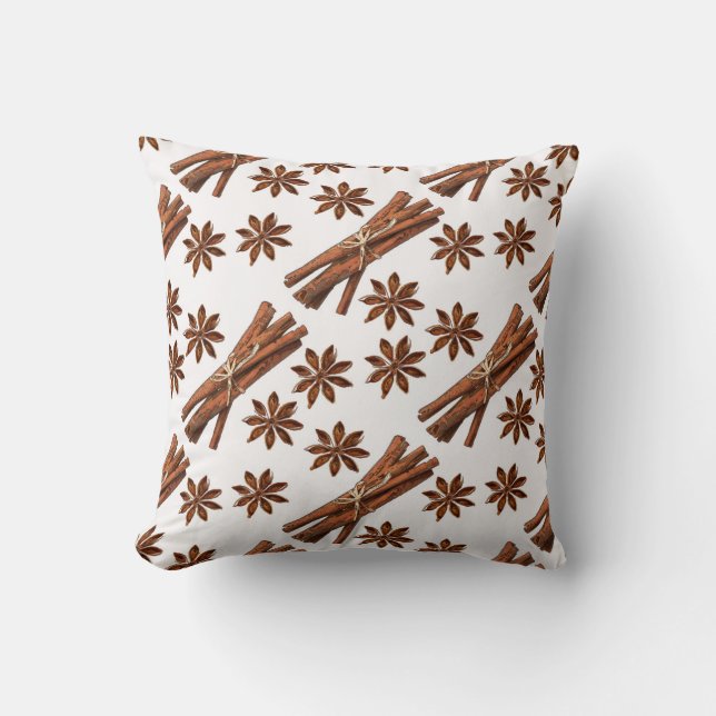 Coussin Baguettes de cannelle et anis étoilé. (Recto)