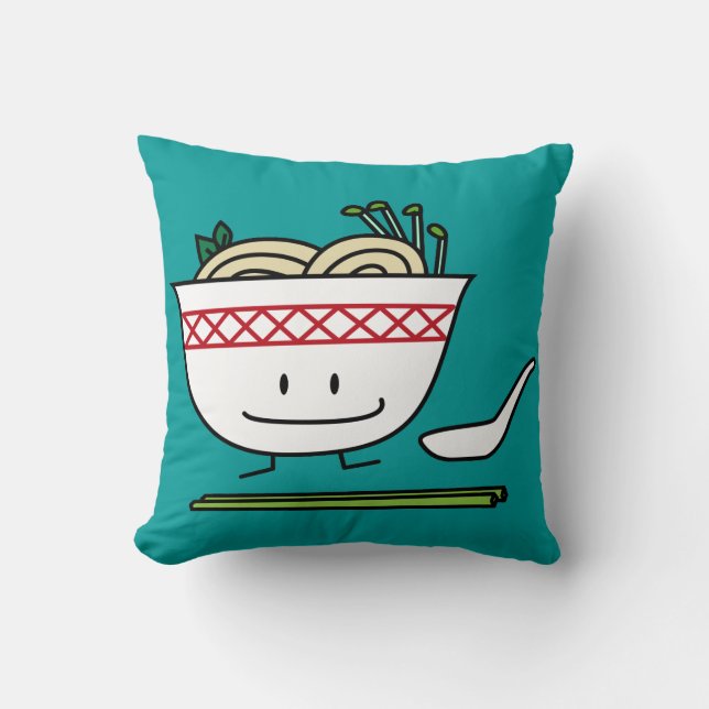 Coussin Baguettes de cuillère de soupe du Vietnam de bol (Recto)