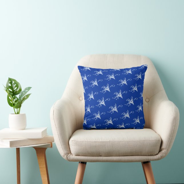 Coussin Baies à impression Cyano (Chaise)