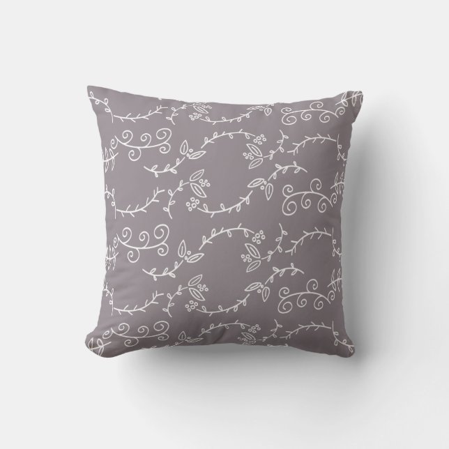 Coussin baies et feuilles (Recto)