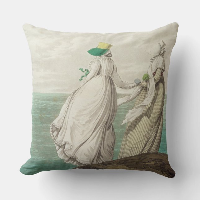 Coussin Baignant l'endroit, de la "galerie de la mode", (Recto)