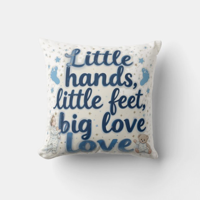 Coussin Bain de bébé petits pieds  (Recto)