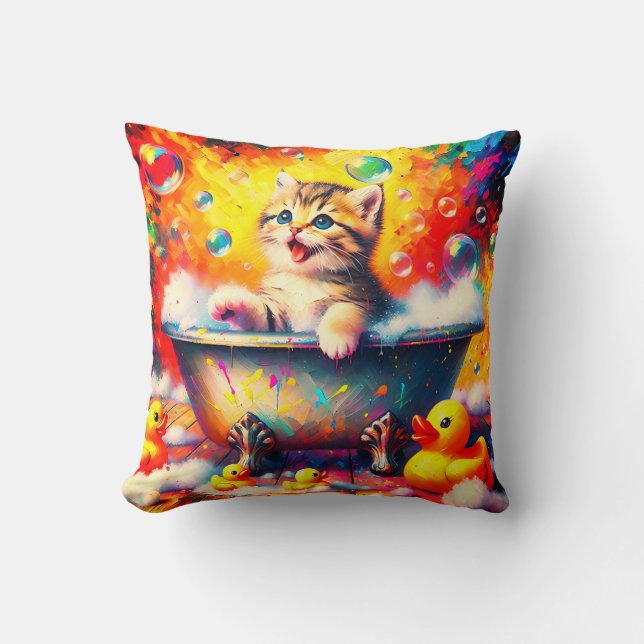 Coussin Bain de bulle Kitten (Recto)