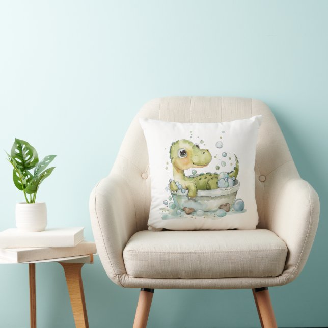 Coussin Bain de dinosaure mignon (Chaise)