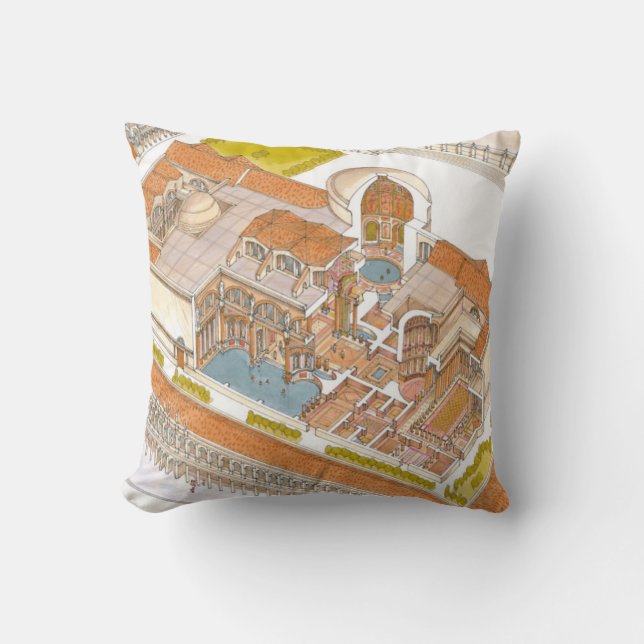 Coussin Bains Rome de Caracalla (Recto)