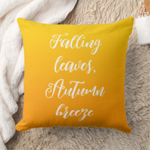 Coussin Baisse de la brise d'automne Feuille