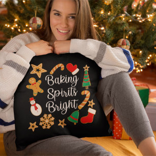 Coussin Baking Spirits Bright Gingerbread Noël Cookie