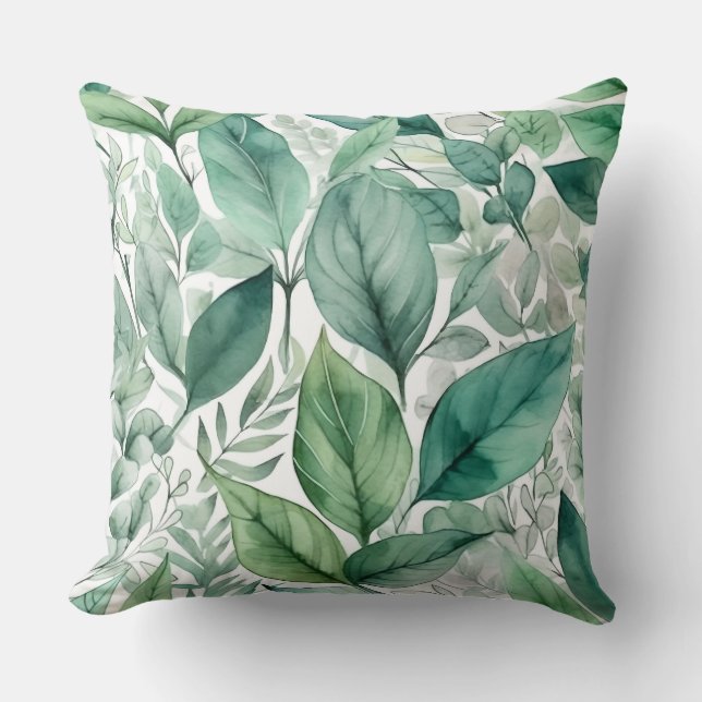 Coussin Bal À feuillage persistant enchanté Botanique (Recto)
