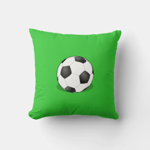 Coussin Bal De Football Sur Arrière - plan Vert