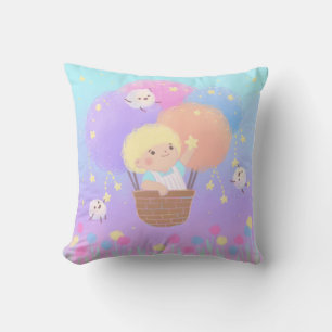 Coussin Balade en bonbon de coton doux avec monstres en lu