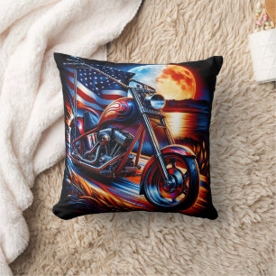Coussin Balades en moto éclairées