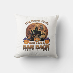 Coussin Balai Brisé Bar Retour Maison Hantée Halloween Sor