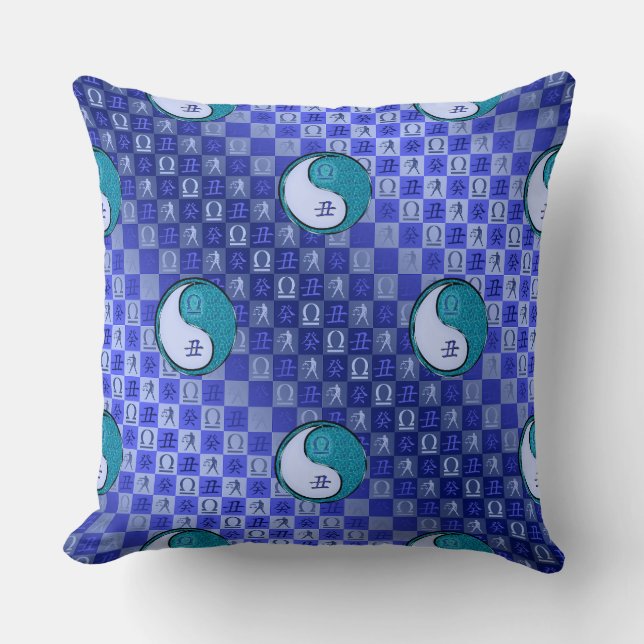 Coussin Balance & Bœuf d'eau (Recto)