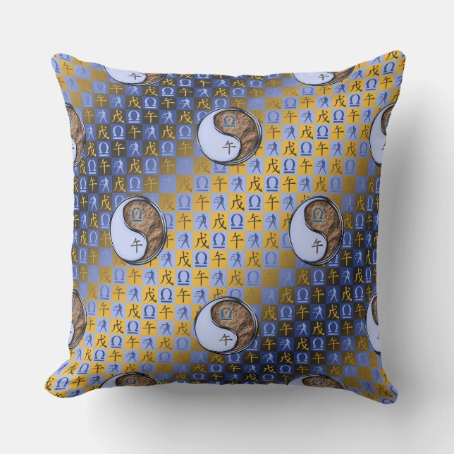 Coussin Balance & Cheval de Terre (Recto)