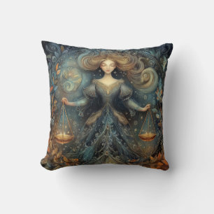 Coussin Balance de la Vierge Zodiaque Astrologie Anniversa
