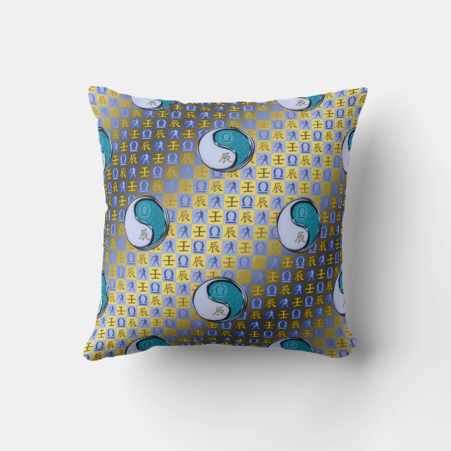 Coussin Balance & Dragon d'Eau (Verso)