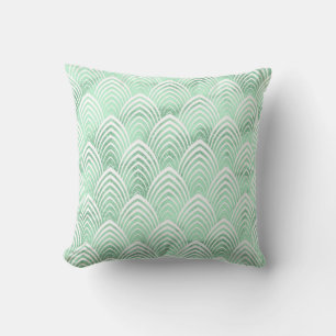 Coussin Balances Art déco Marbre de pierre verte à la ment