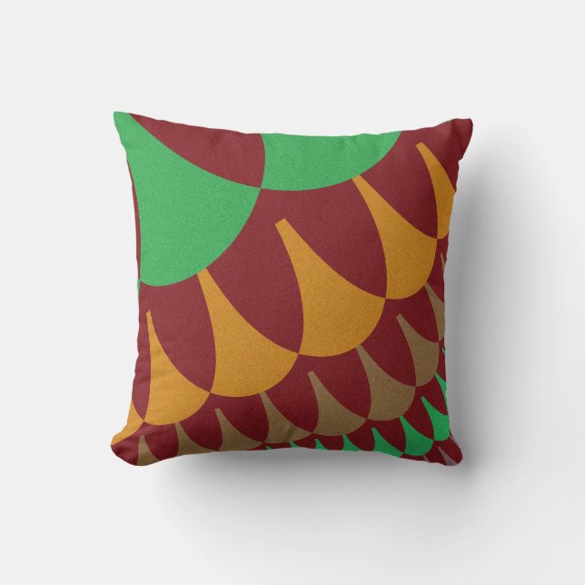 Coussin Balances bourguignonnes et vertes (Recto)
